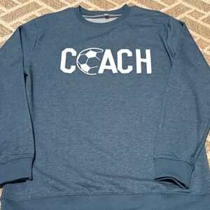 Women’s Soccer Coach lightweight Long sleeve shirt Size Medium NWOT